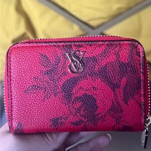 Victoria Secret Floral Red Wallet